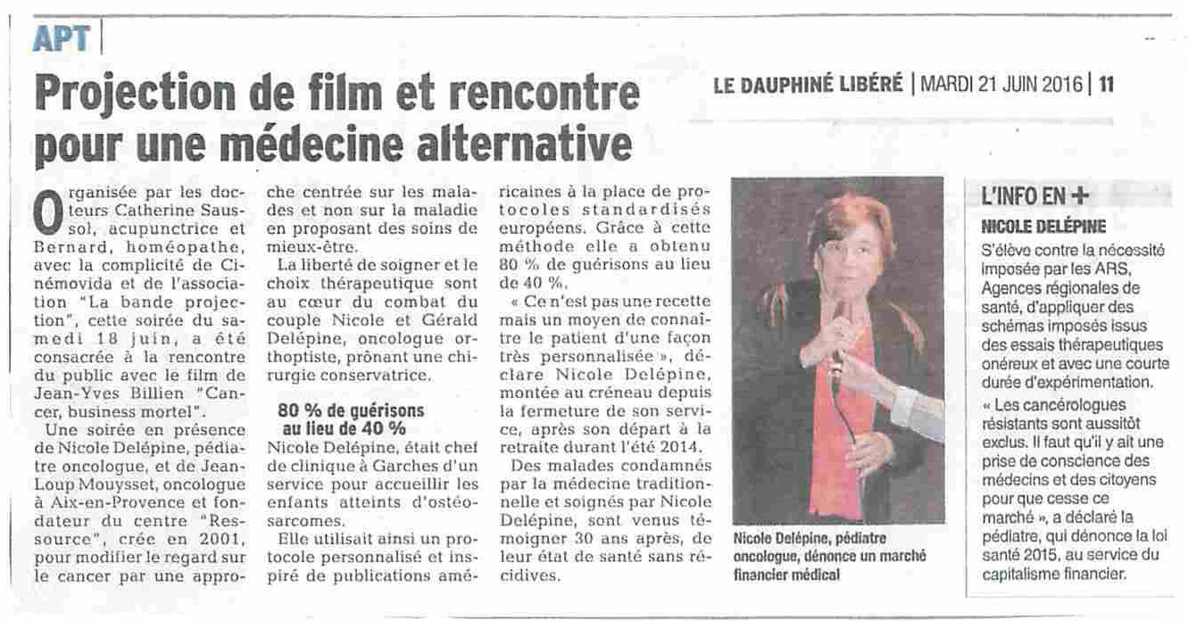 Article Dauphine Libere
